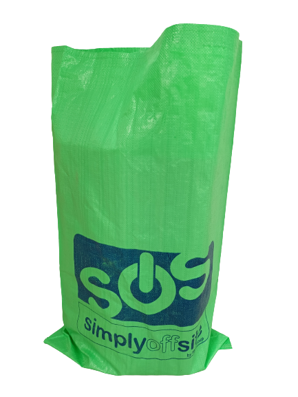 SimplyoffSite DMR bag – 600 x 1000mm Green c/w Tie Tag
