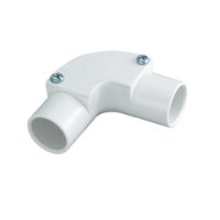 Inspection elbow 20mm for plastic conduit white