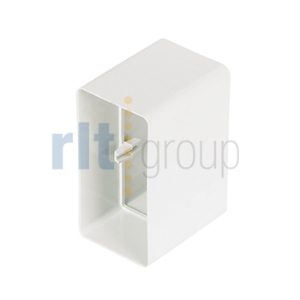 100x54mm Flat Channel Ducting Connector