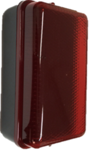 SAURUSLED - 8W LED Polycarbonate bulkhead Luminaire - Red