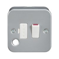 Metal Clad 13A Switched Fused Spur c/w Front Flex Outlet